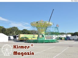Aufbau des Ingolstädter Herbstvolksfestes 2025