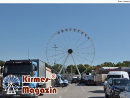 Aufbau des Ingolstädter Herbstvolksfestes 2025