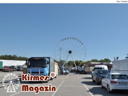 Aufbau des Ingolstädter Herbstvolksfestes 2025