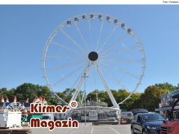 Aufbau des Ingolstädter Herbstvolksfestes 2025