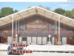 Aufbau des Ingolstädter Herbstvolksfestes 2025