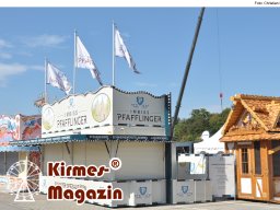 Aufbau des Ingolstädter Herbstvolksfestes 2025